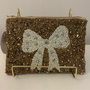 Beaded Clutch with Velvet Back